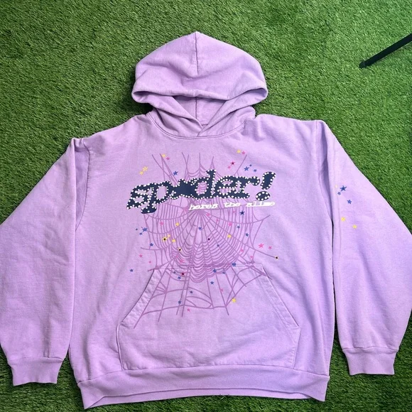 SP5DER hoodies black punk/ açaí/ grey beluga / yellow beluga - Picture 4 of 5